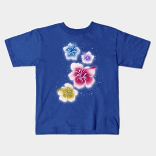 Hibiscuses White highlights Kids T-Shirt